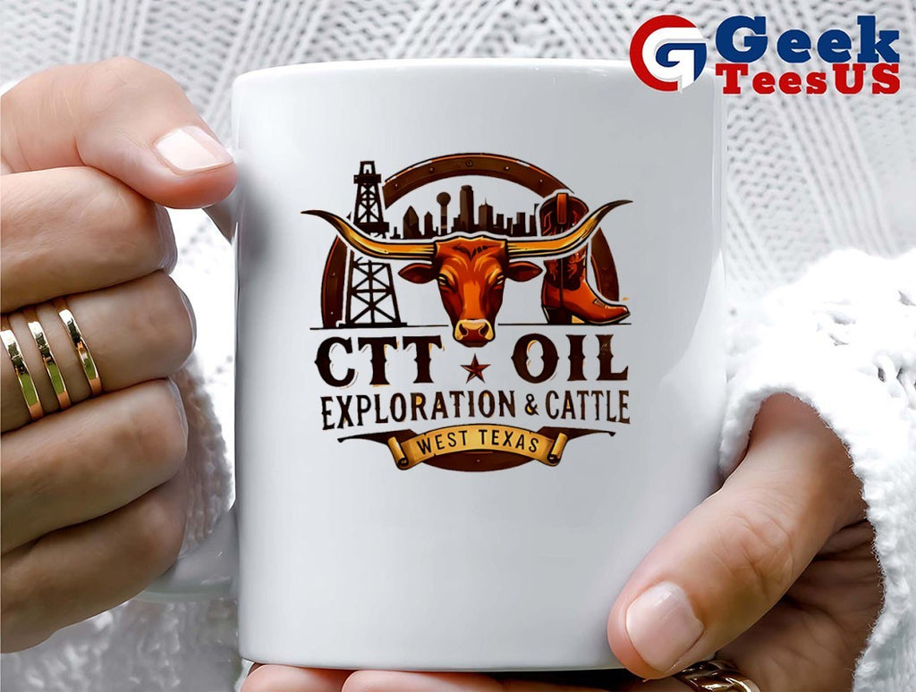 CTT Oil Exploration And Cattle West Texas T-shirt