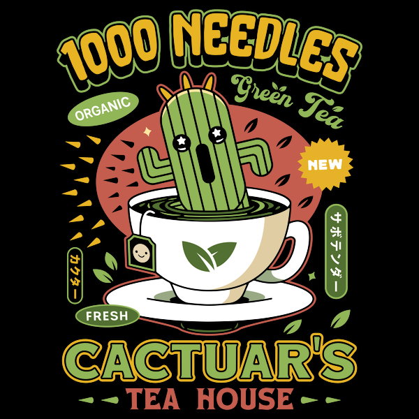 Cactuar Green Tea Emblem