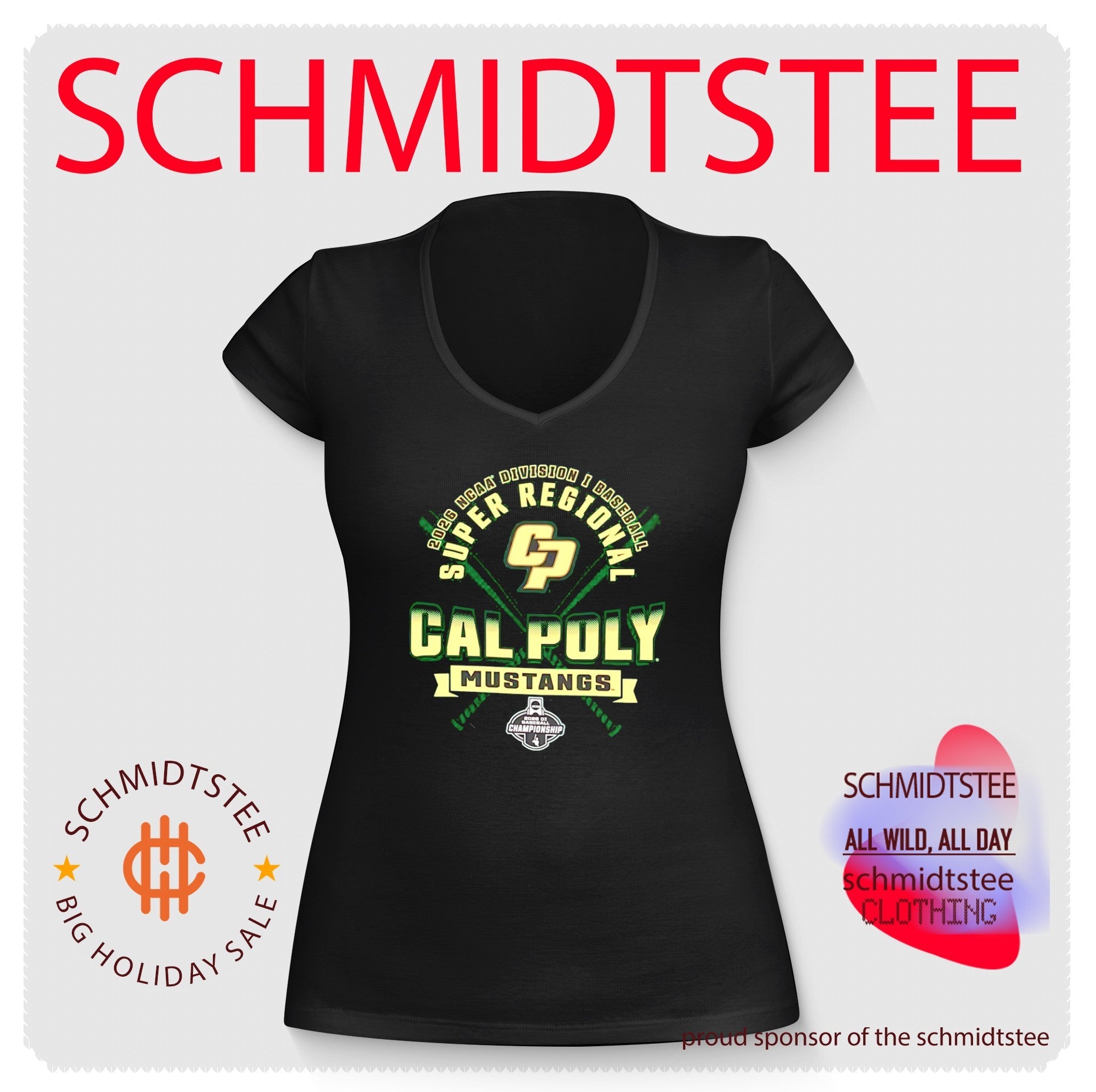 Cal Poly Mustangs 2026 NCAA Division I Baseball Super Regionals shirt