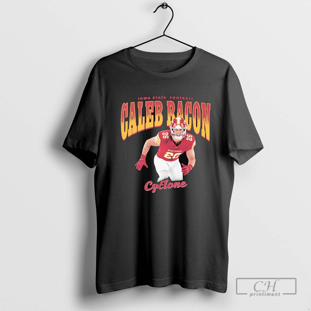 Caleb Bacon Cartoon Iowa State Football