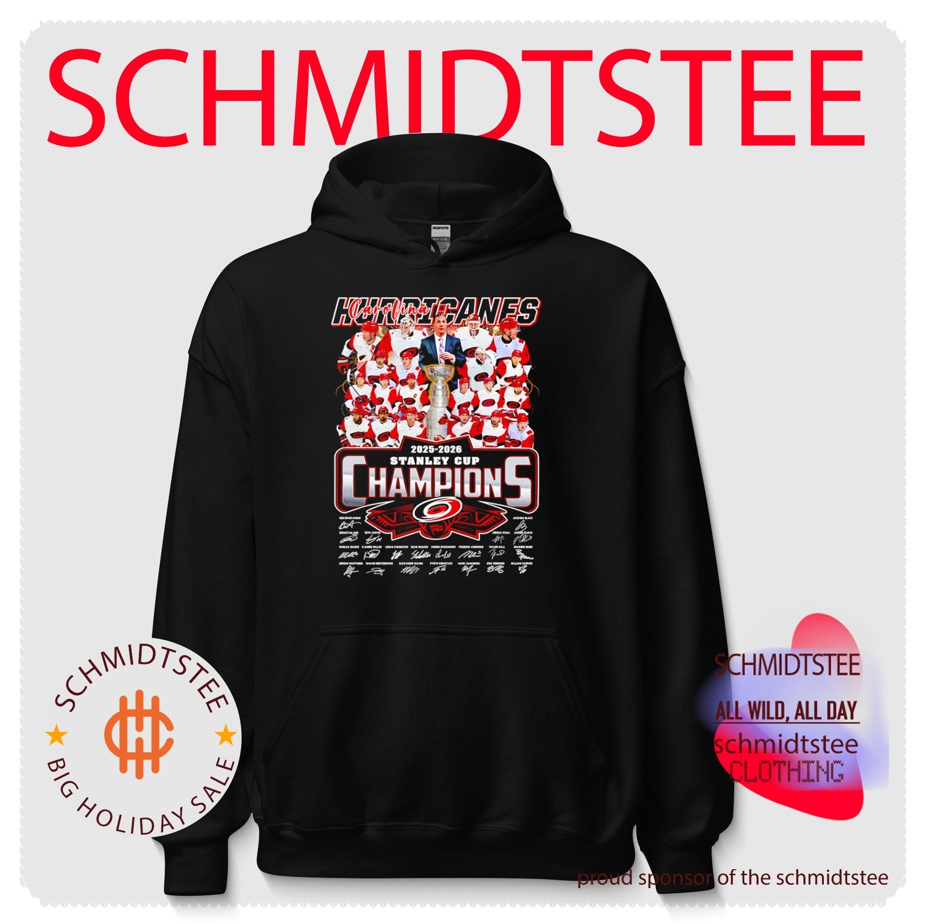 Carolina Hurricanes 2026 Stanley Cup Champions all team signature shirt