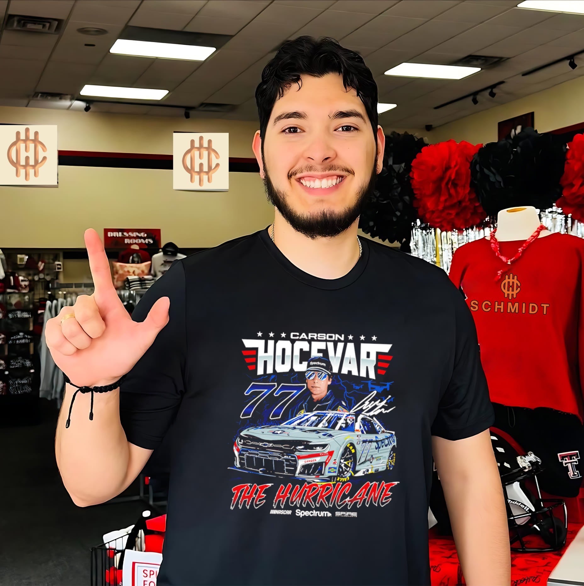 Carson Hocevar The Hurricane Spectrum San Diego signature shirt