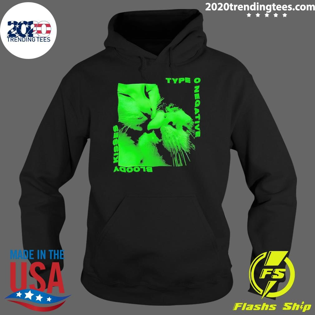 Cat Kissing Type O Negative Kisses Bloody Shirt