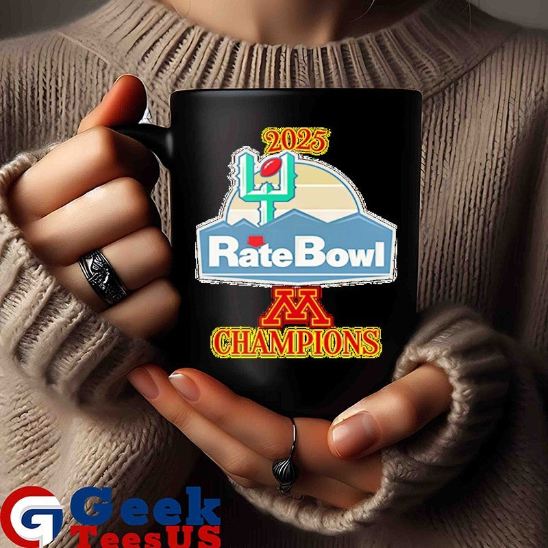 Champions Minnesota Golden Gophers 2025 Rate Bowl T-shirt