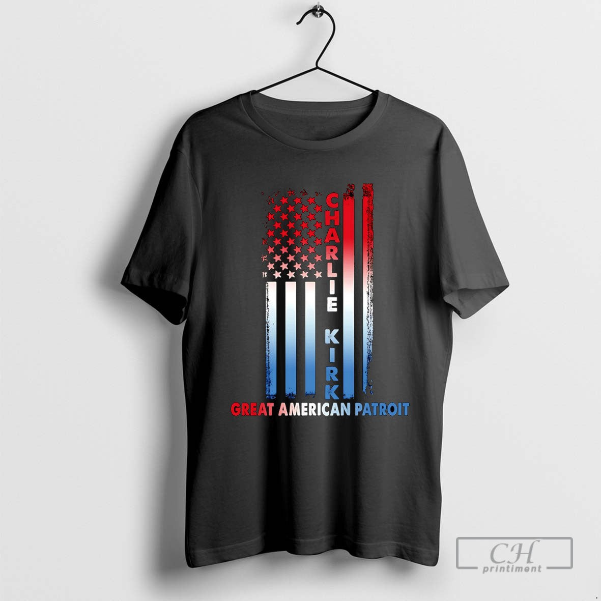 Charlie Kirk Great American Patriot Usa Flag