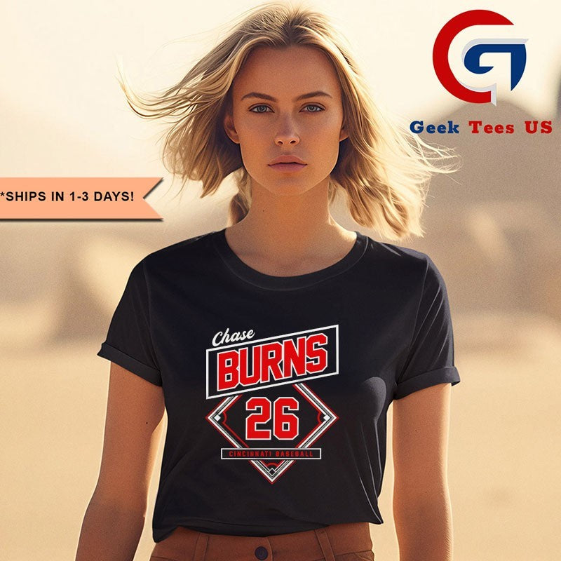 Chase Burns 26 player Cincinnati Reds baseball Classic Diamond shirt
