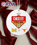 Cheez-It Citrus Bowl 2025 Michigan Wolverines vs Texas Longhorns logo Ornament