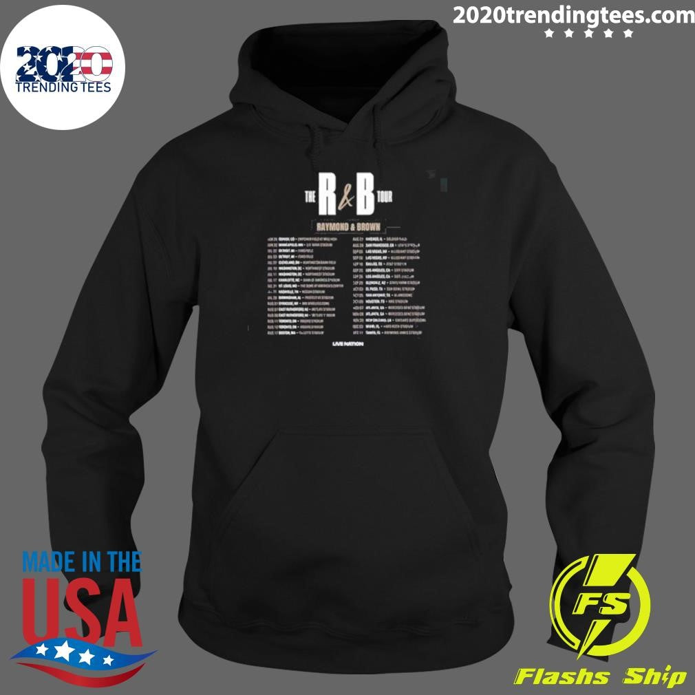 Chris Brown And Usher The R&B Tour Raymond And Brown 2026 North America Shirt