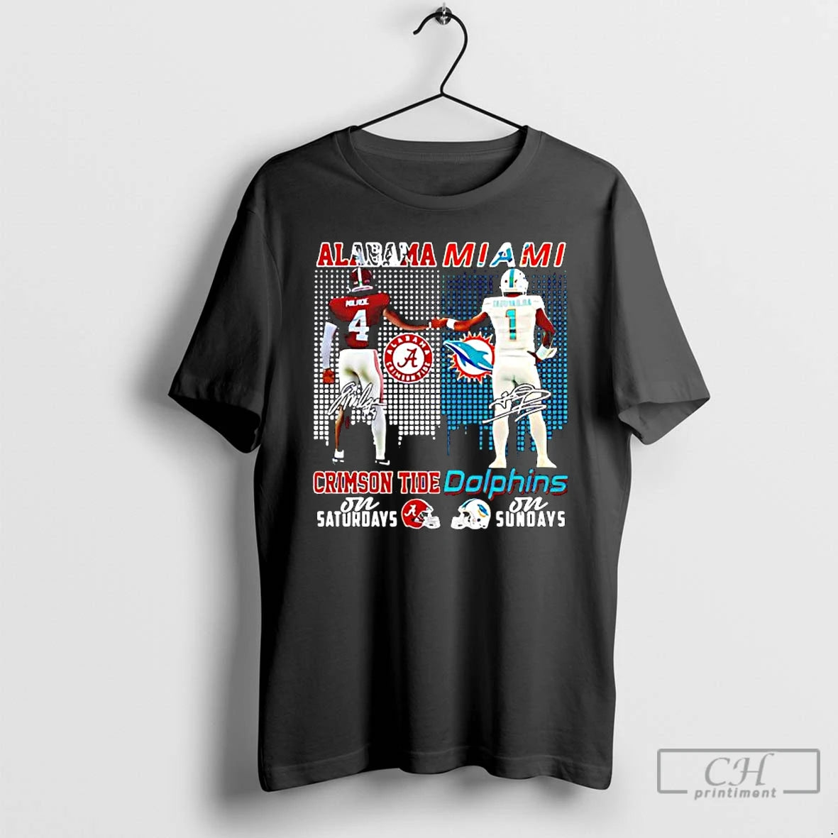 Classic Alabama Miami Players First Bump Signature T-Shirts, Hoodie, Sweatshirt | AU01DripNestTees.com