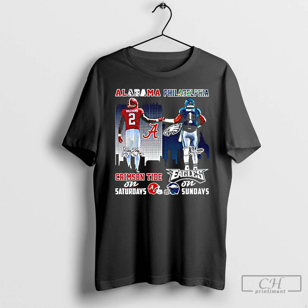 Classic Alabama Philadelphia Players First Bump Signature T-Shirts, Hoodie, Sweatshirt | AU01DripNestTees.com