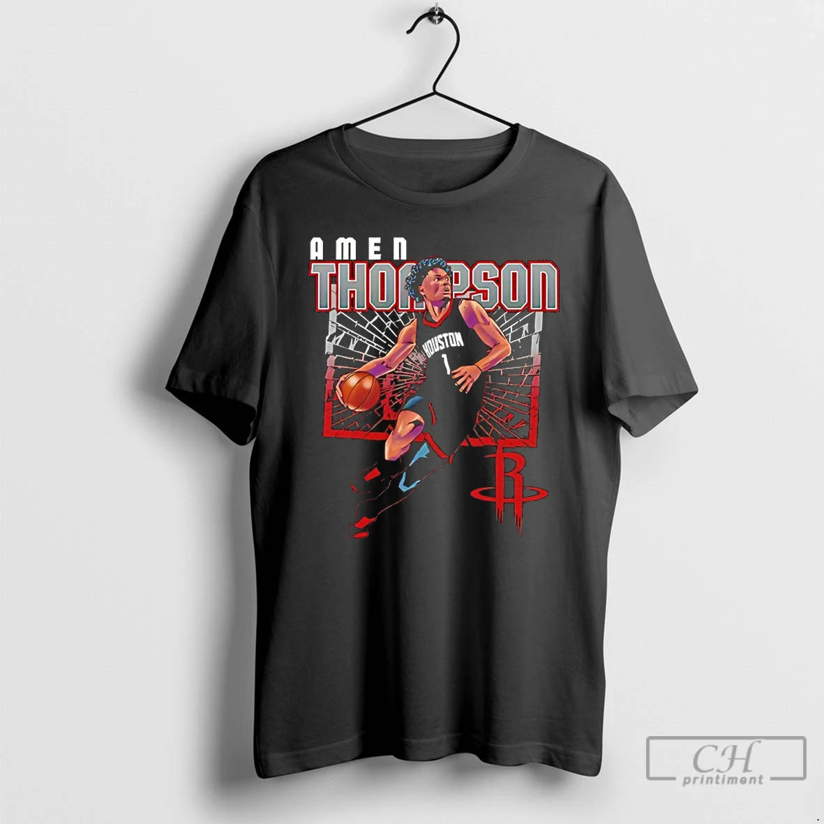 Classic Amen Thompson Houston Rockets Basketball Player Shattered T-Shirts, Hoodie, Sweatshirt | AU01DripNestTees.com