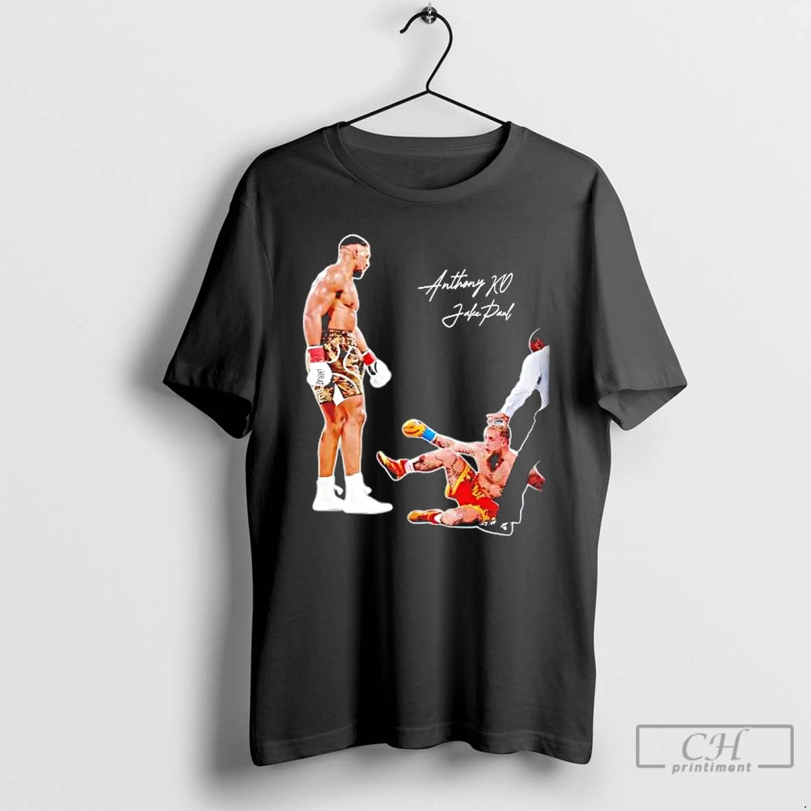 Classic Anthony Joshua Knockout Jake Paul T-Shirts, Hoodie, Sweatshirt | AU01DripNestTees.com