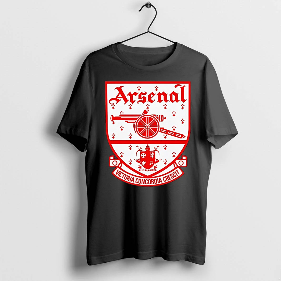 Classic Arsenal Fc Deus Per Omnia Victoria Concordia Crescit Shirts Sweater