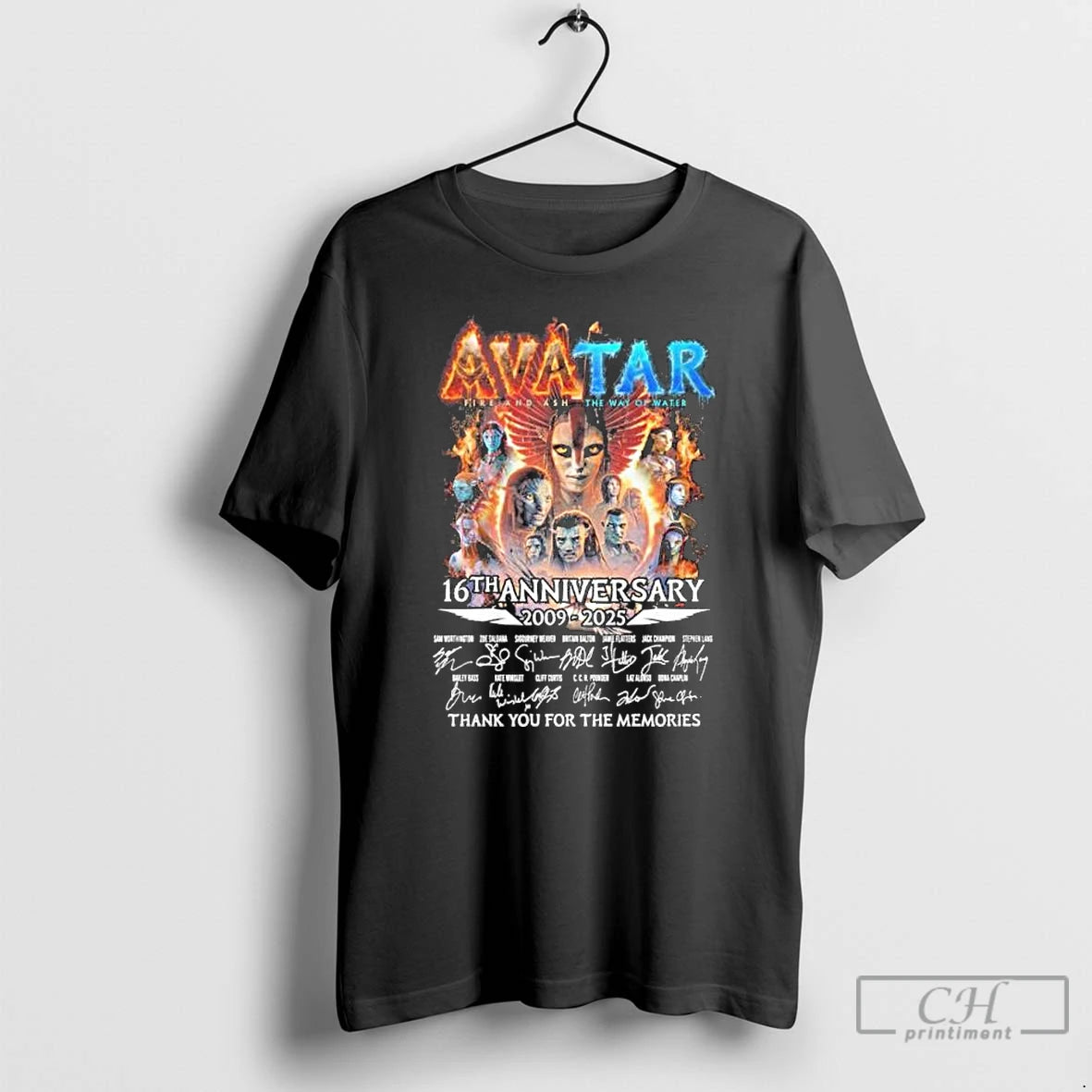 Classic Avatar Fire And Ash The Way Of Water 16th Anniversary 2009 2025 T Shirts Hoodie, Sweatshirt | AU01DripNestTees.com
