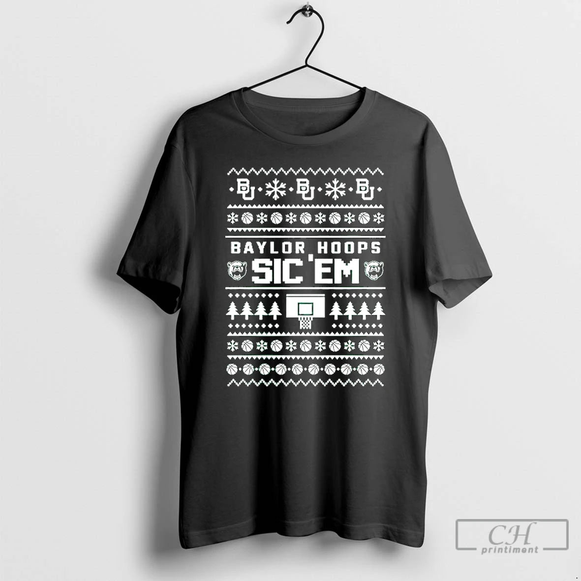 Classic Baylor Bears Hoops Sic Em Ugly Christmas Graphic T-Shirts, Hoodie, Sweatshirt | AU01DripNestTees.com