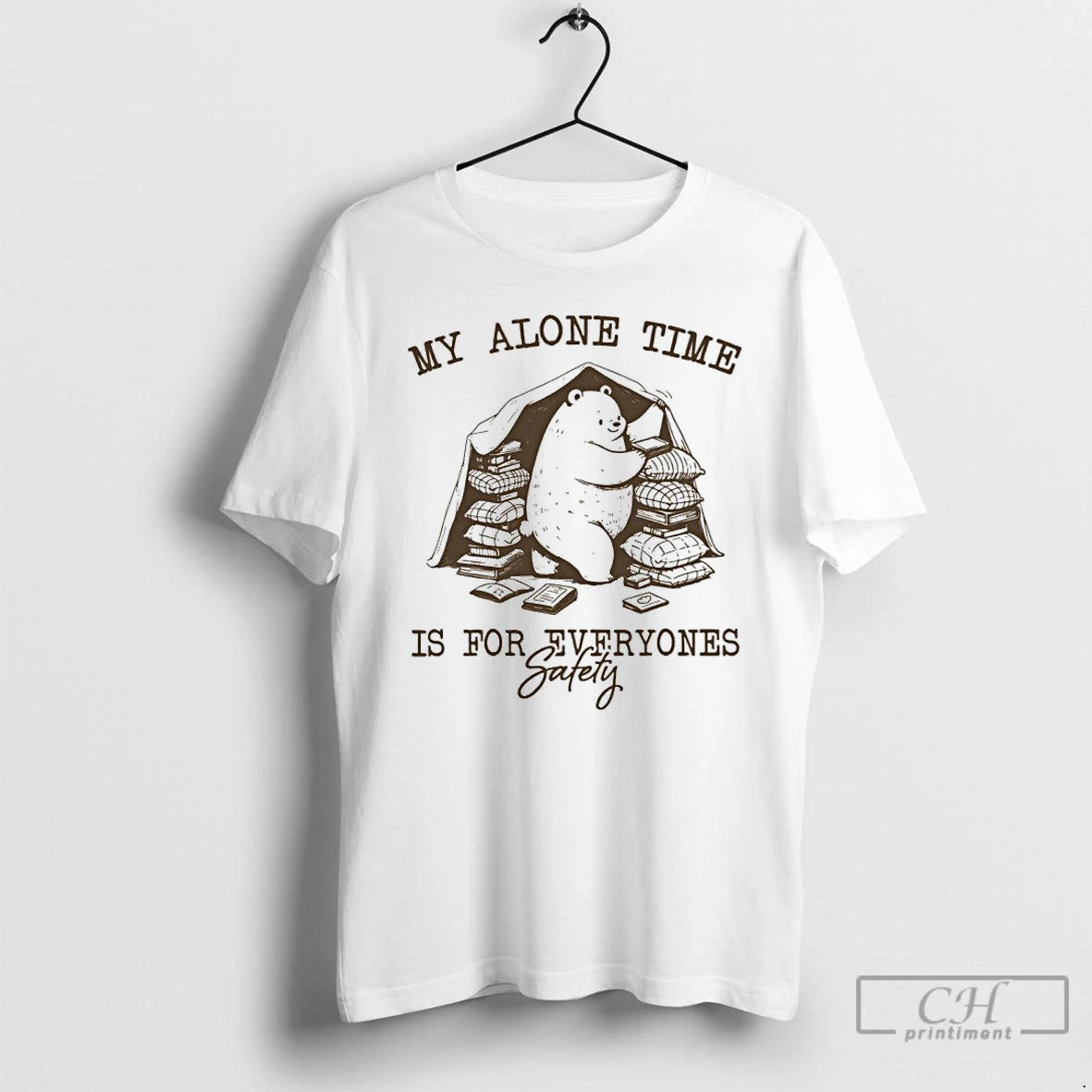 Classic Bear My Alone Time Is For Everyones Safety T-Shirts, Hoodie, Sweatshirt | AU01DripNestTees.com