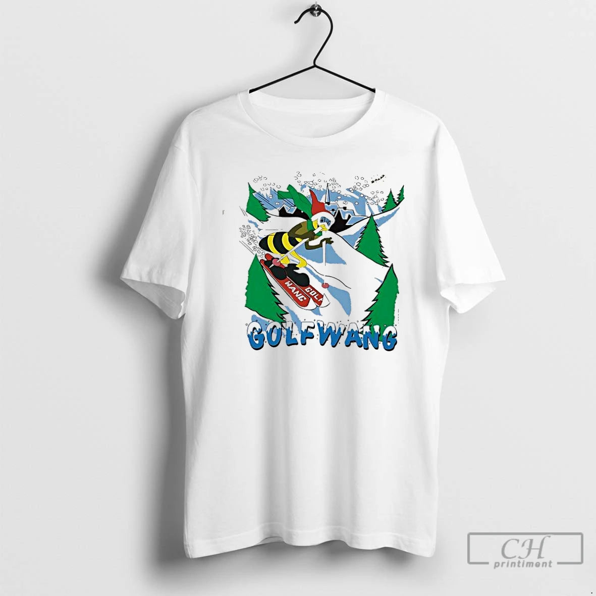 Classic Bee Is Skiing Golfwang Funny Cute T-Shirts, Hoodie, Sweatshirt | AU01DripNestTees.com