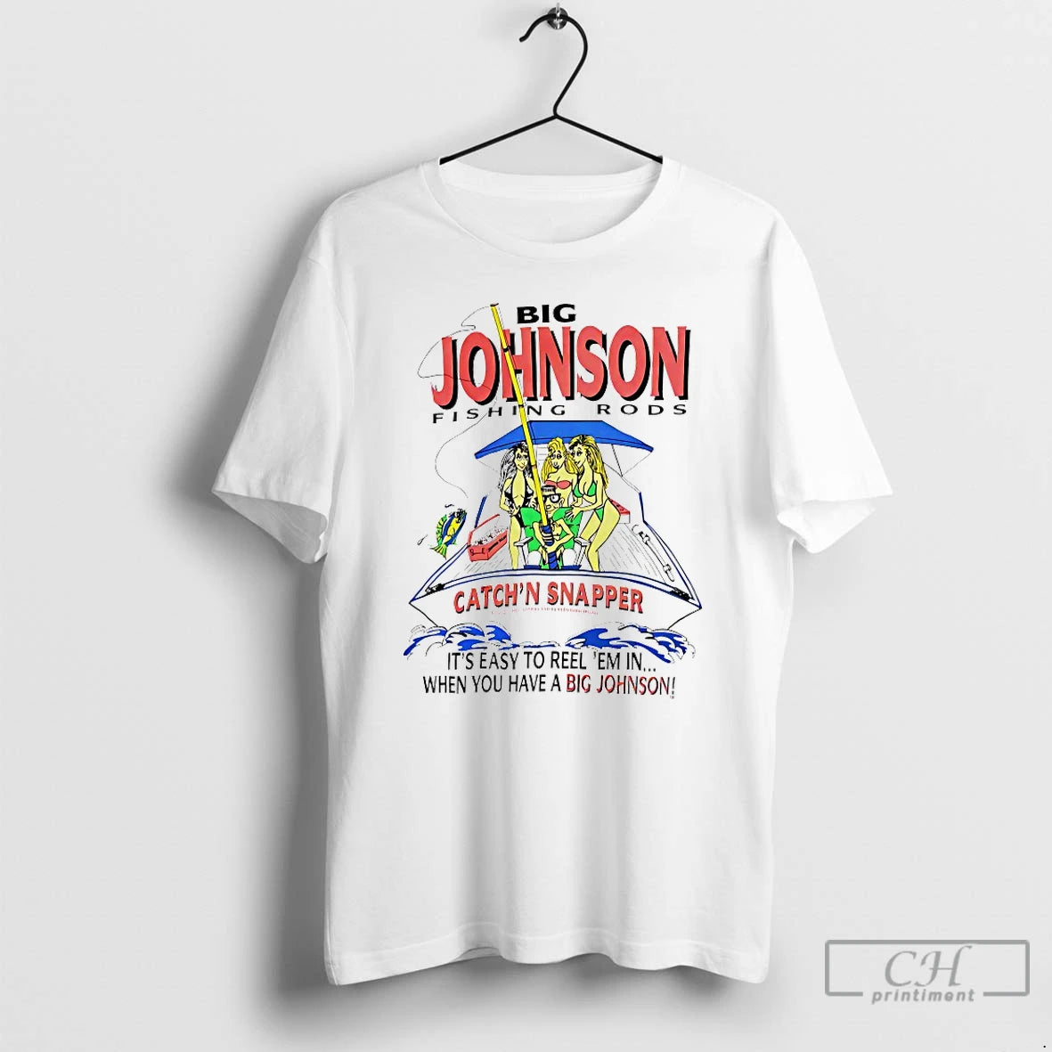 Classic Big Johnson Fishing Rods Catchn Snapper T-Shirts, Hoodie, Sweatshirt | AU01DripNestTees.com