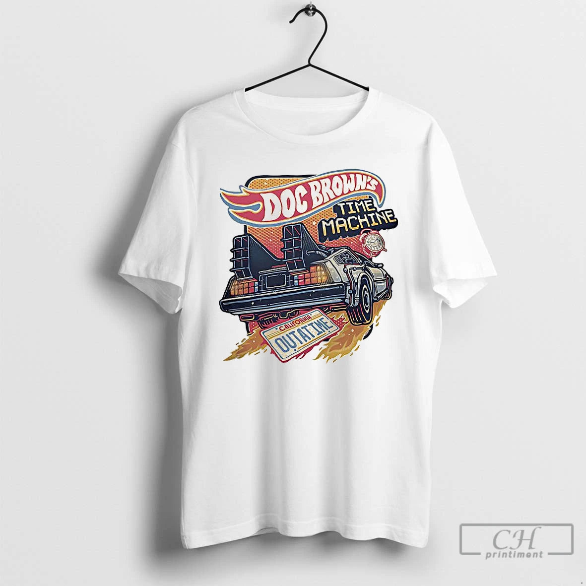 Classic Blazing Time Machine Back To The Future Doc Browns Retro T-Shirts, Hoodie, Sweatshirt | AU01DripNestTees.com