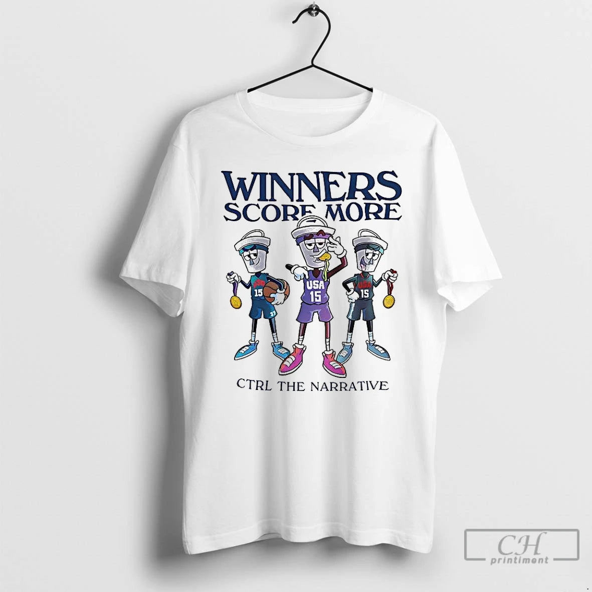 Classic Bucket Man Gold Medal Olympic Winners Score More Mascot T-Shirts, Hoodie, Sweatshirt | AU01DripNestTees.com