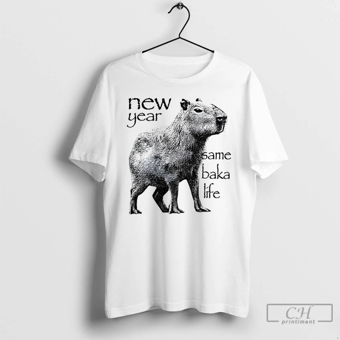 Classic Capybara New Year Same Baka Life Vintage T-Shirts, Hoodie, Sweatshirt | AU01DripNestTees.com