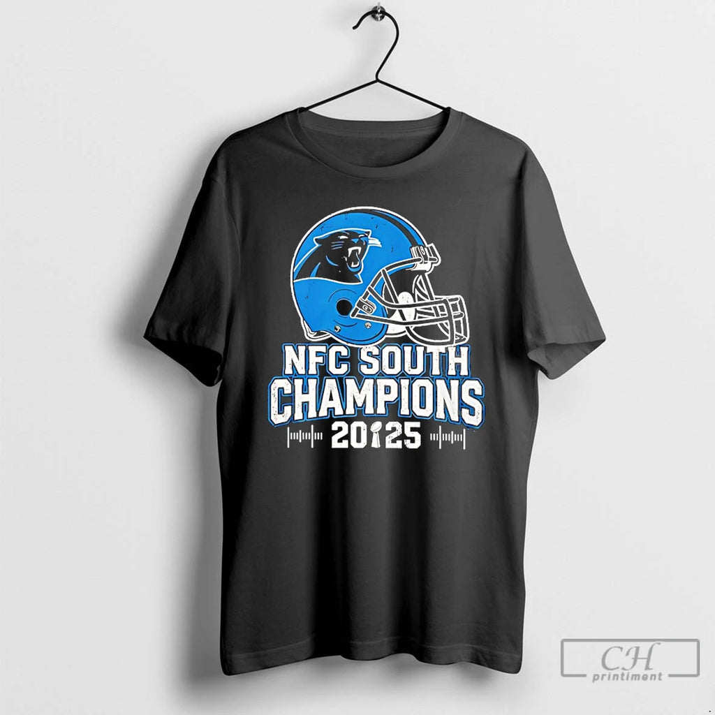 Classic Carolina Panthers Nfc South 2025 Champions Helmet T-Shirts, Hoodie, Sweatshirt | AU01DripNestTees.com