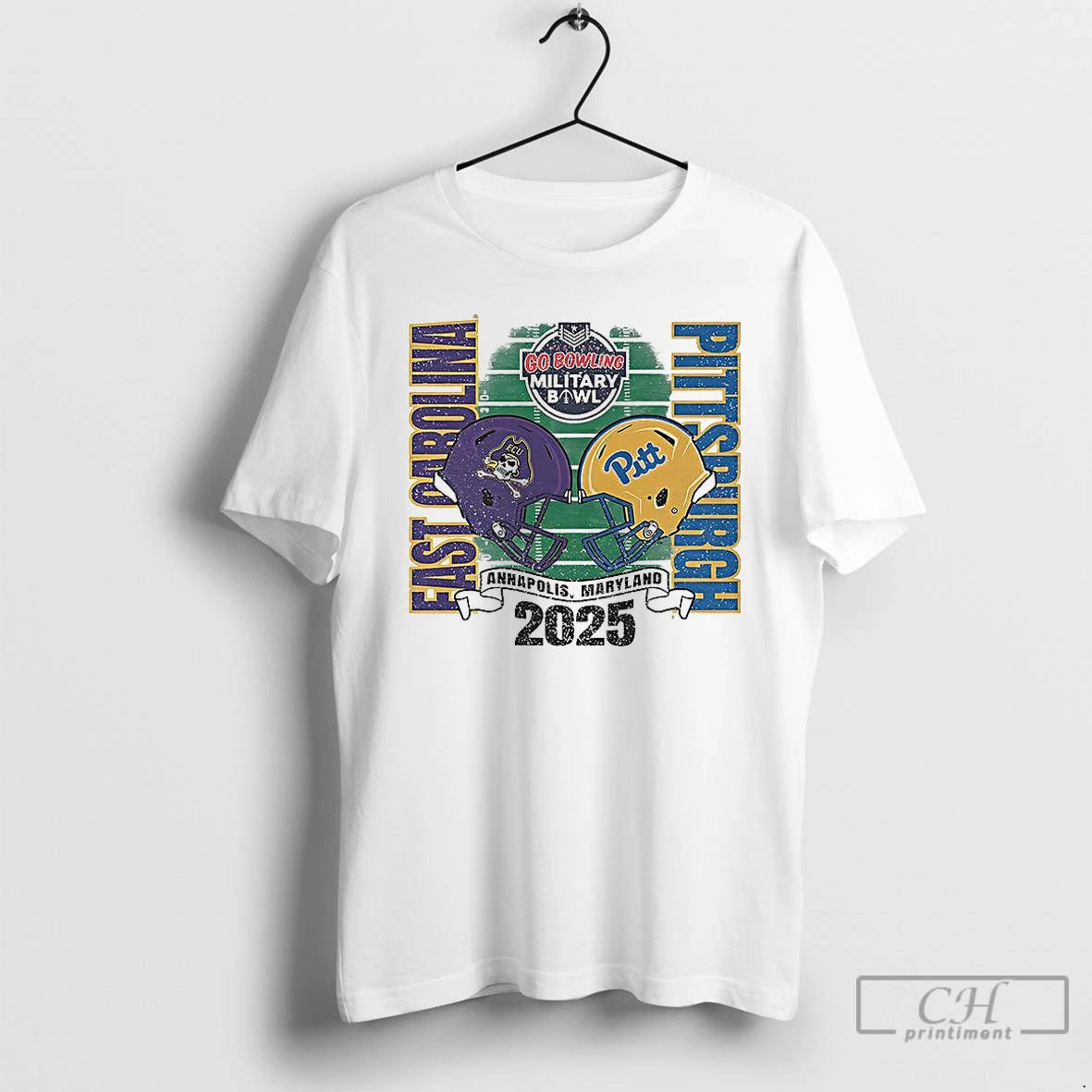 Classic Carolina Pirates Vs Pitt Panthers 2025 Military Bowl T-Shirts, Hoodie, Sweatshirt | AU01DripNestTees.com