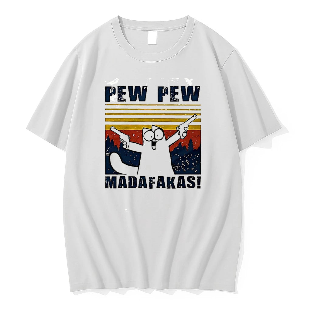 Classic Cat Pew Pew Madafakas Vintage Shirts Sweater