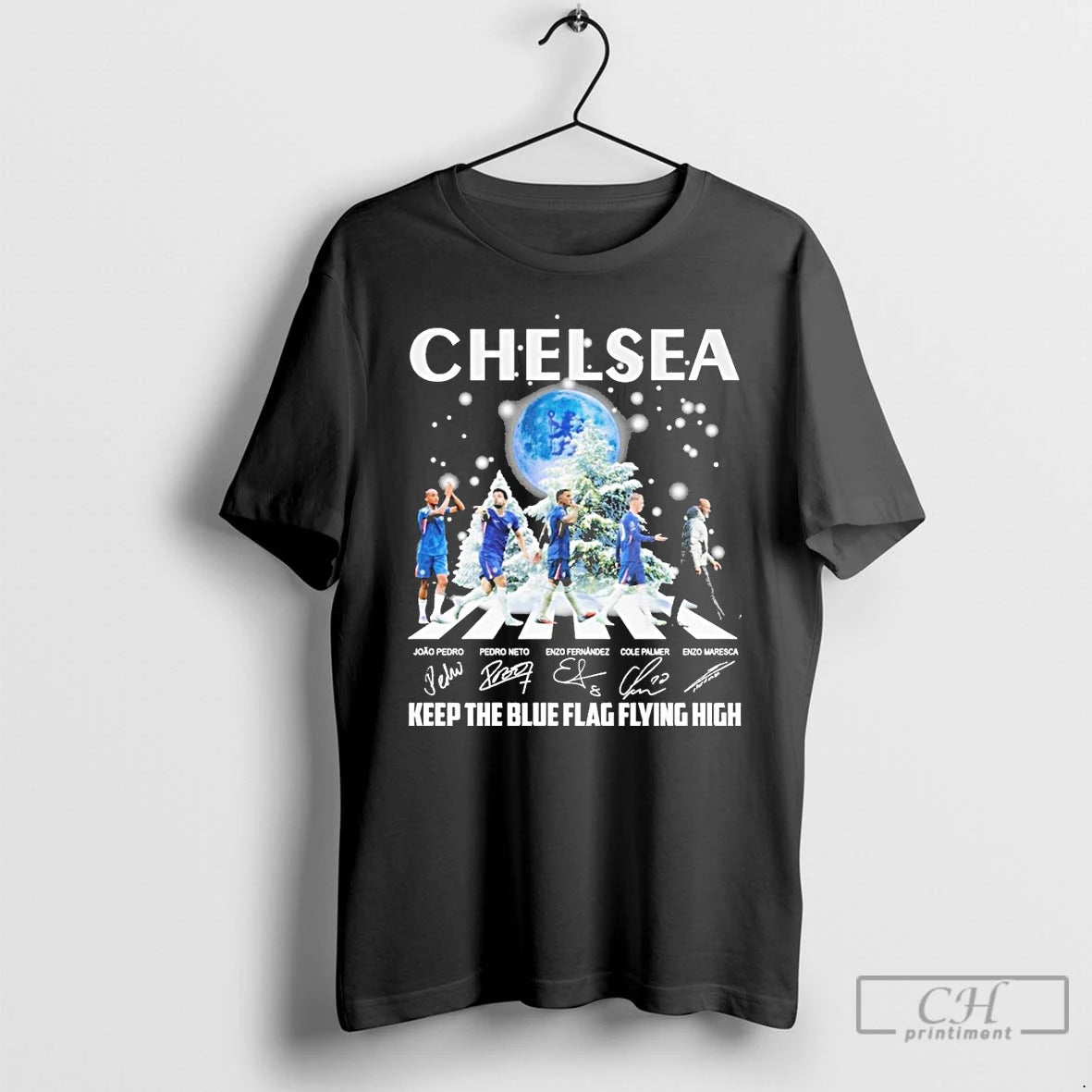 Classic Chelsea Keep The Blue Flag Flying High Christmas Signature T-Shirts, Hoodie, Sweatshirt | AU01DripNestTees.com