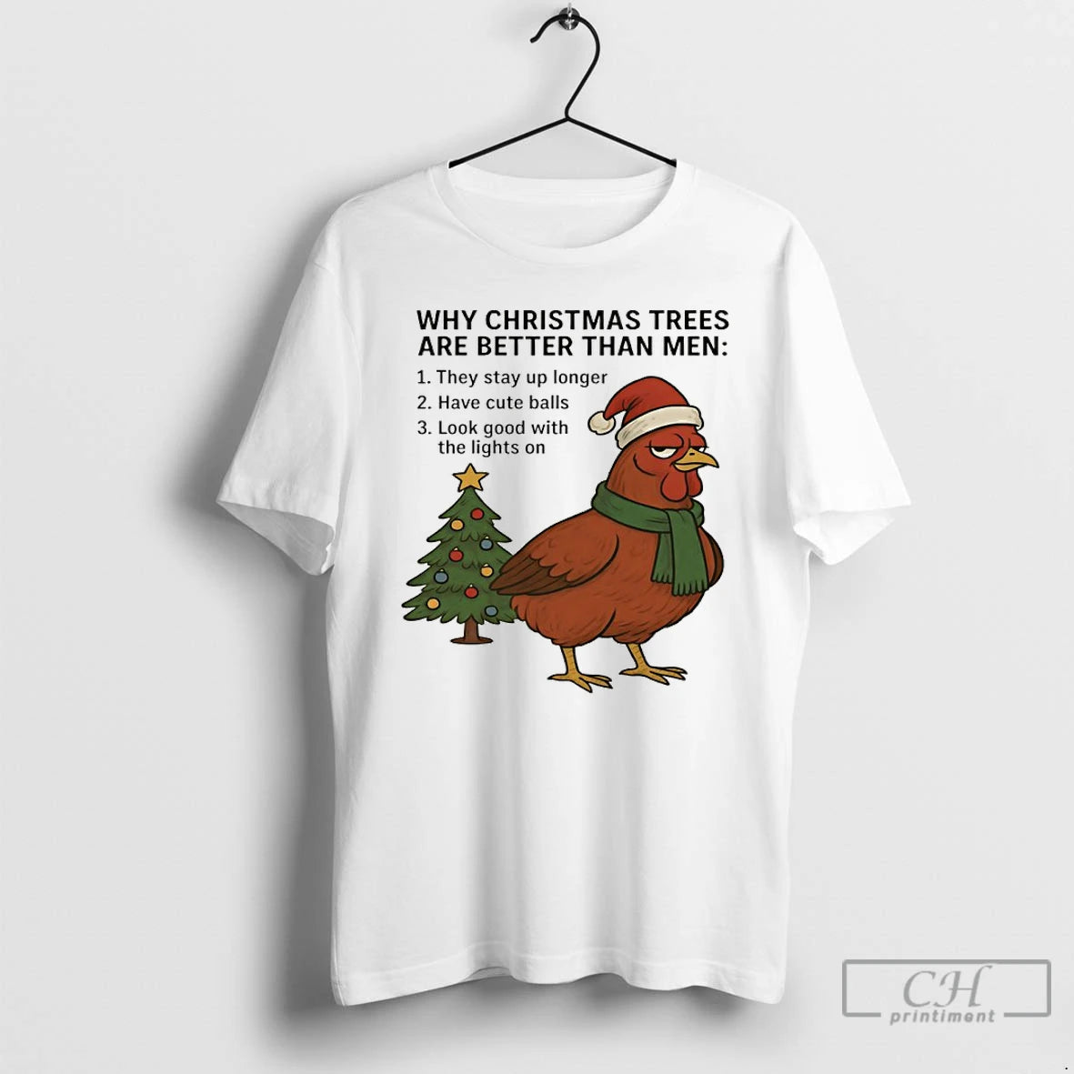 Classic Chicken Santa Why Christmas Tree Are Better Than Men T-Shirts, Hoodie, Sweatshirt | AU01DripNestTees.com
