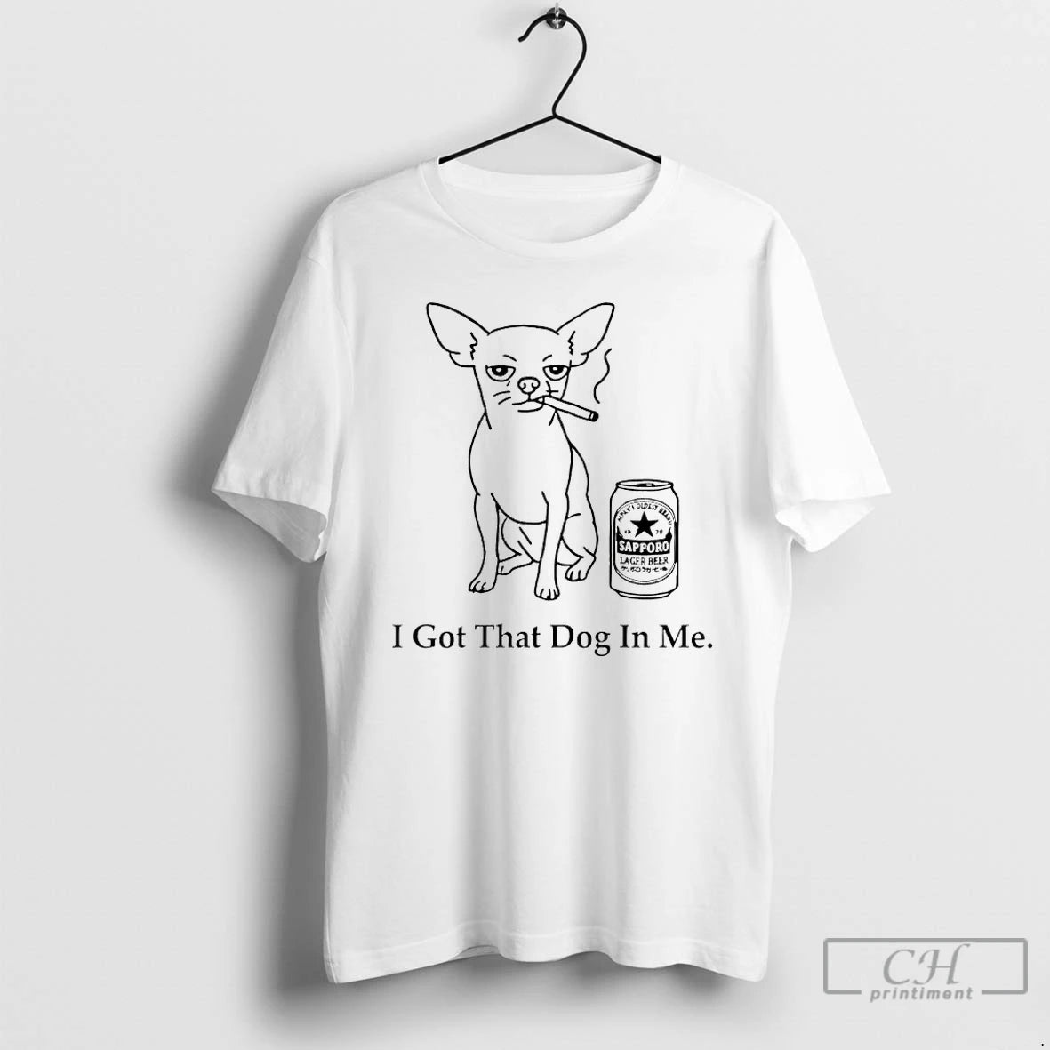Classic Chihuahua Smokes And Drinks Alcohol I Got That Dog In Me Meme T Shirts Hoodie, Sweatshirt | AU01DripNestTees.com