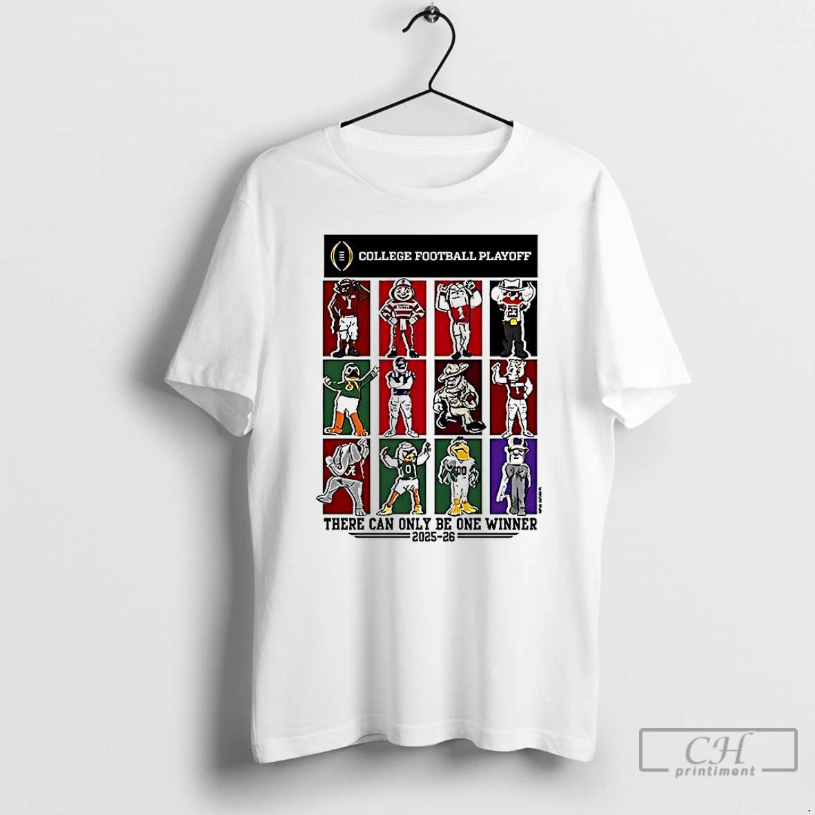 Classic College Football Playoff 12 Team Mascots 2025 2026 T-Shirts, Hoodie, Sweatshirt | AU01DripNestTees.com