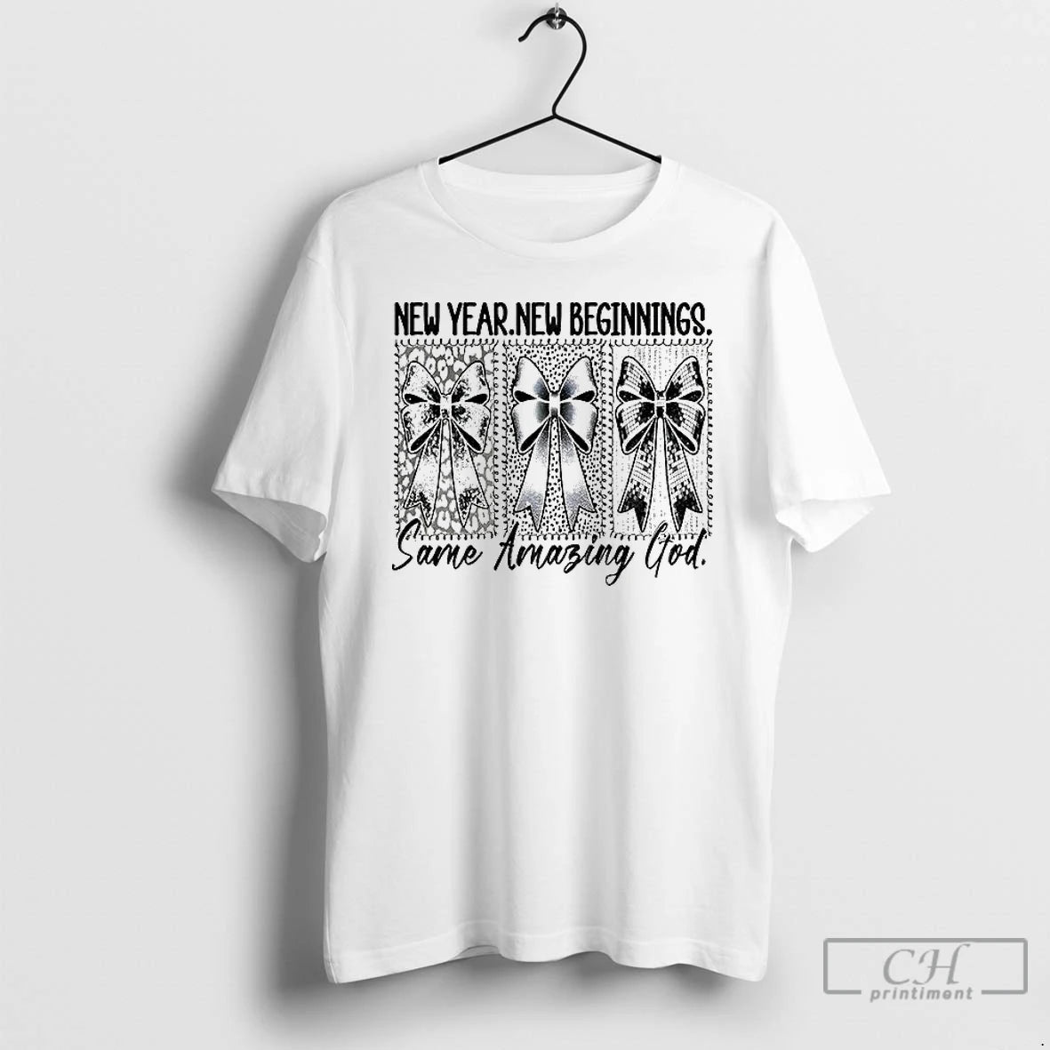 Classic Coquette Bows New Year New Beginnings Same Amazing God 2026 T-Shirts, Hoodie, Sweatshirt | AU01DripNestTees.com