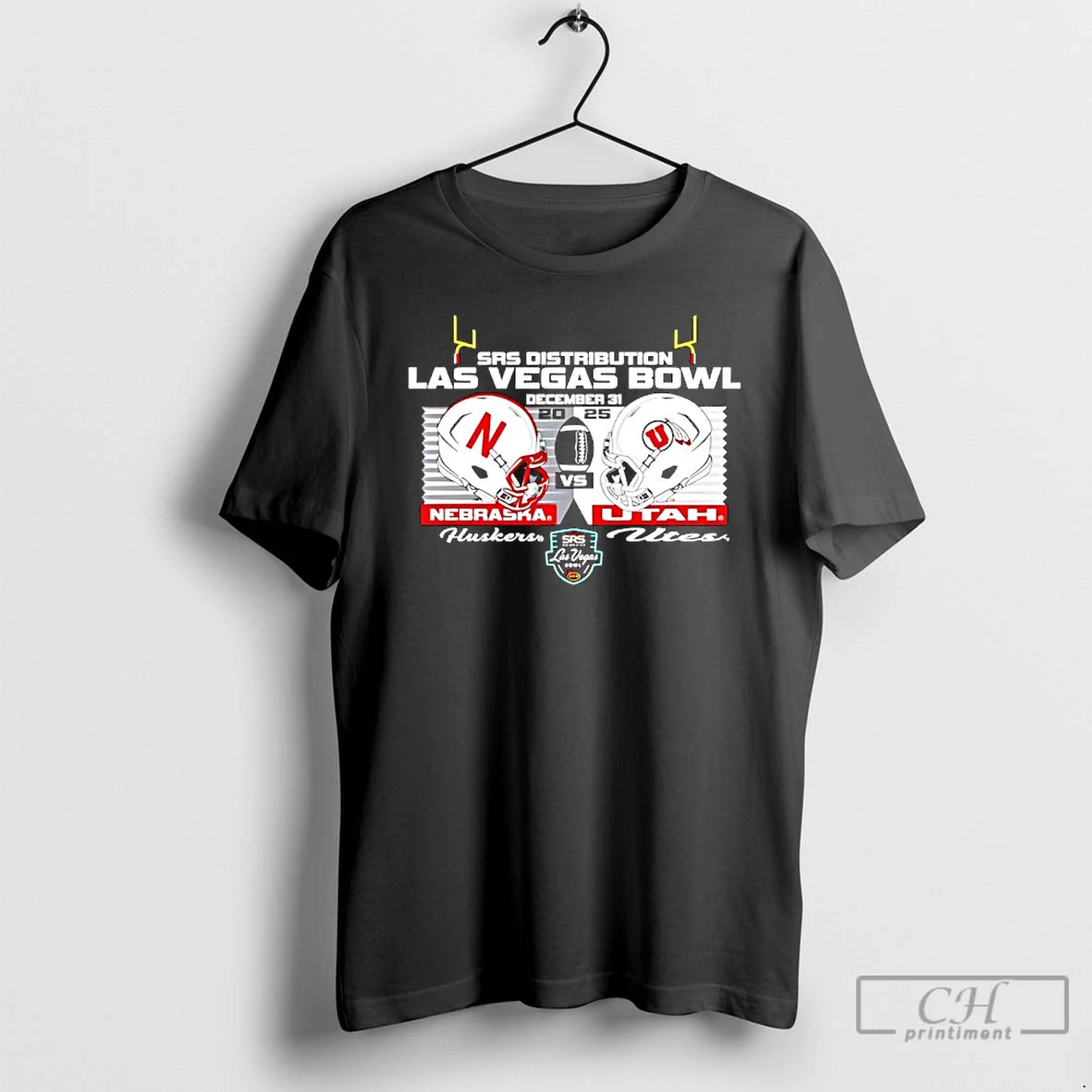 Classic Cornhuskers Vs Utes 2025 Las Vegas Bowl Match Up Head To Head T Shirts Hoodie, Sweatshirt | AU01DripNestTees.com