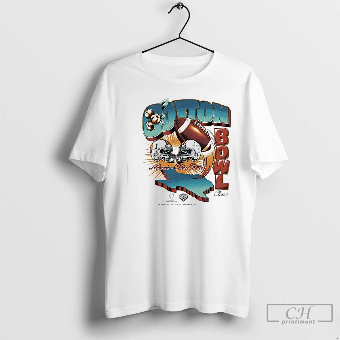Classic Cotton Bowl Classic 2025 Miami Vs Ohio State Matchup T-Shirts, Hoodie, Sweatshirt | AU01DripNestTees.com