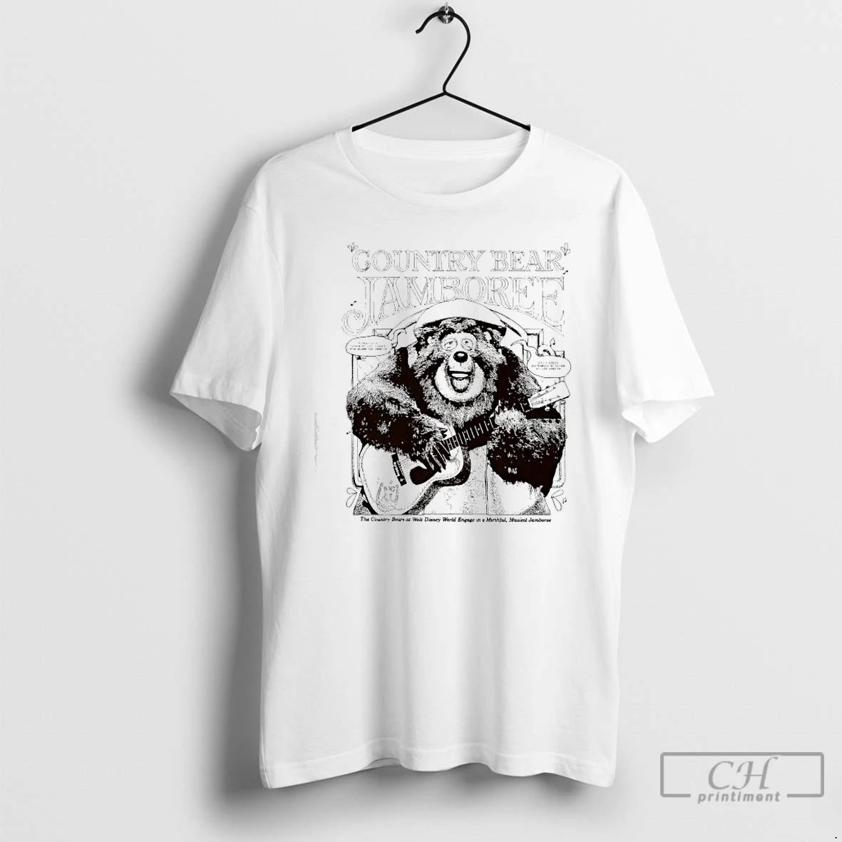 Classic Country Bear Jamboree Big Al Bear Playing A Guitar T-Shirts, Hoodie, Sweatshirt | AU01DripNestTees.com