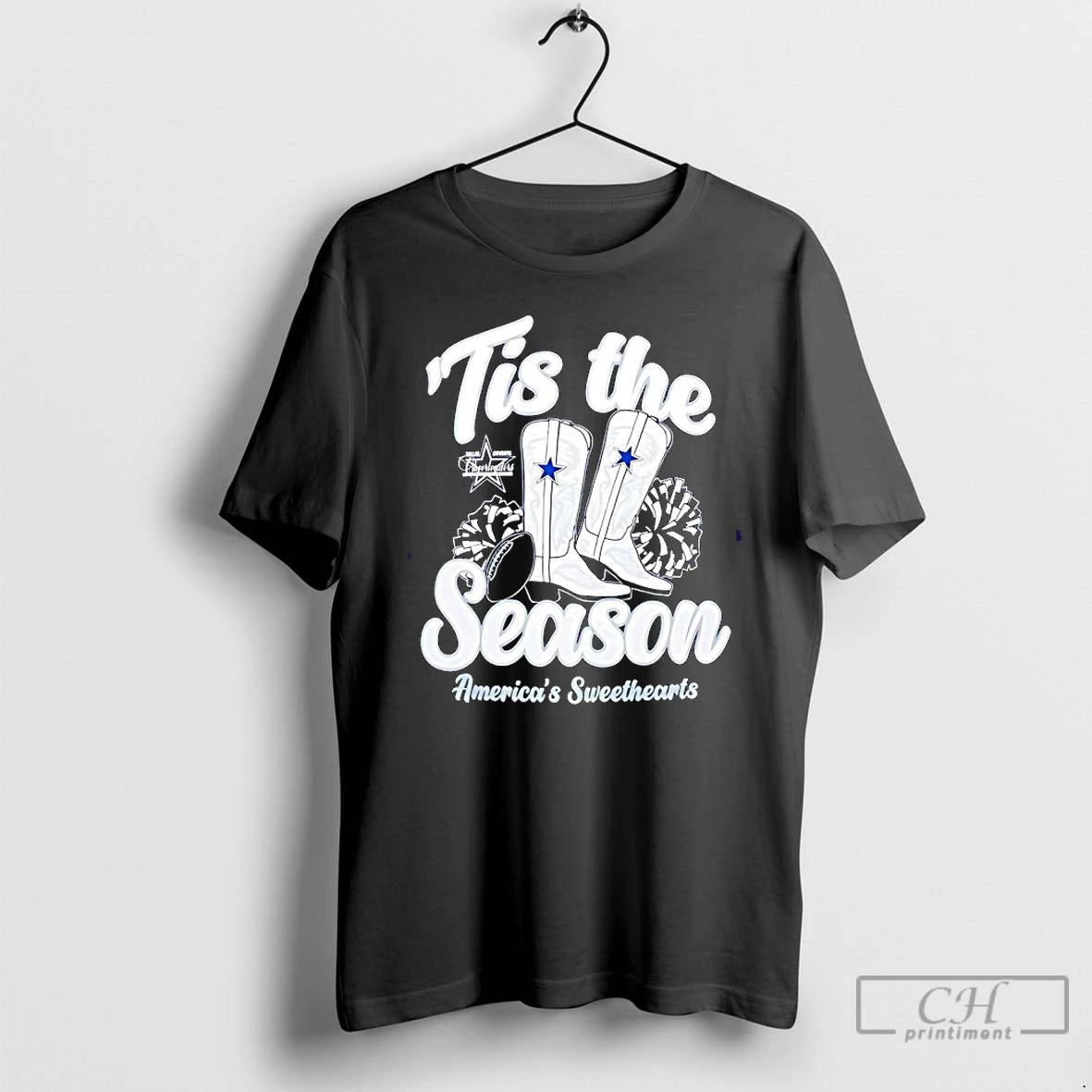 Classic Dallas Cowboys Tis The Season Boots Americas Sweethearts T-Shirts, Hoodie, Sweatshirt | AU01DripNestTees.com