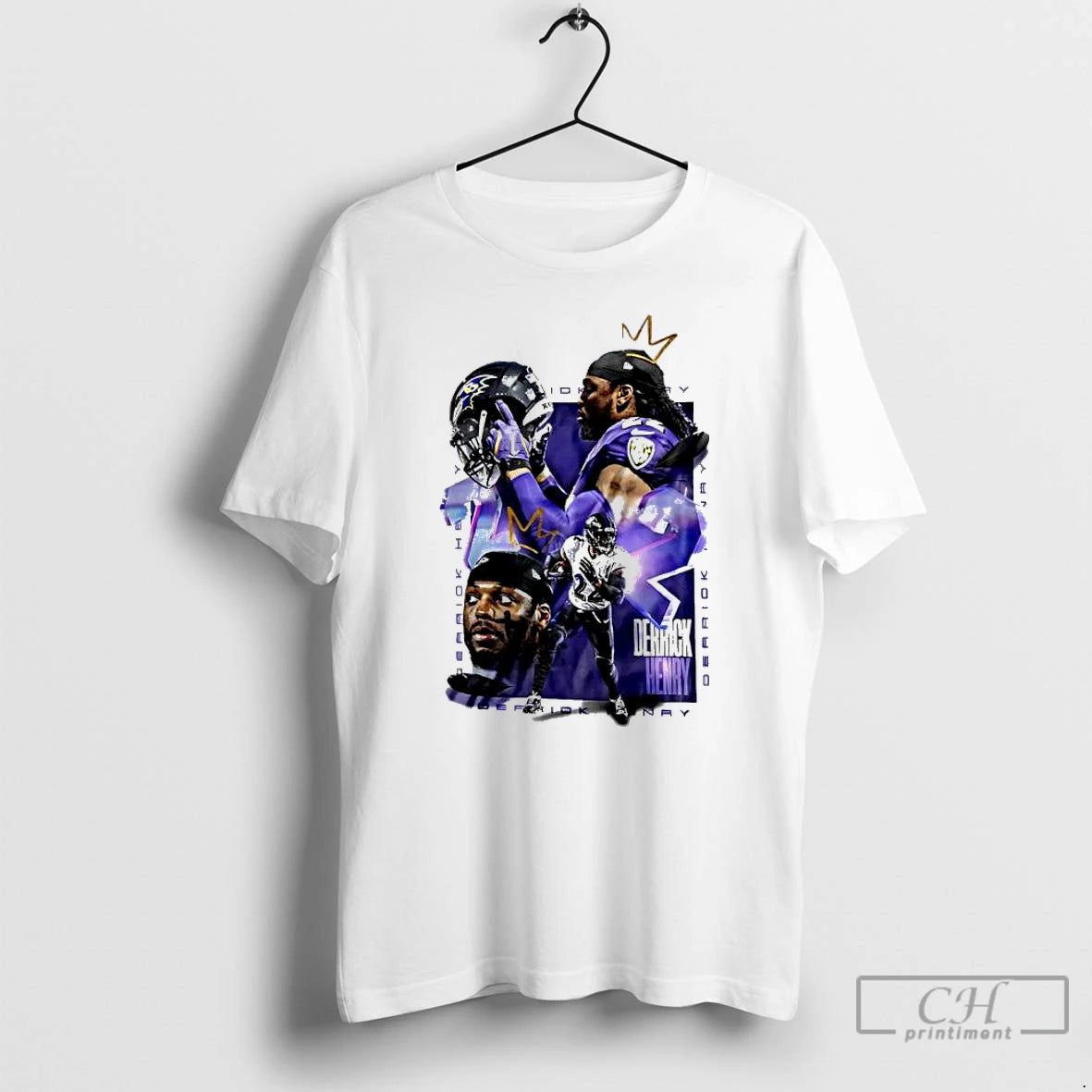 Classic Derrick Henry King Henry Baltimore Ravens Graphic T-Shirts, Hoodie, Sweatshirt | AU01DripNestTees.com