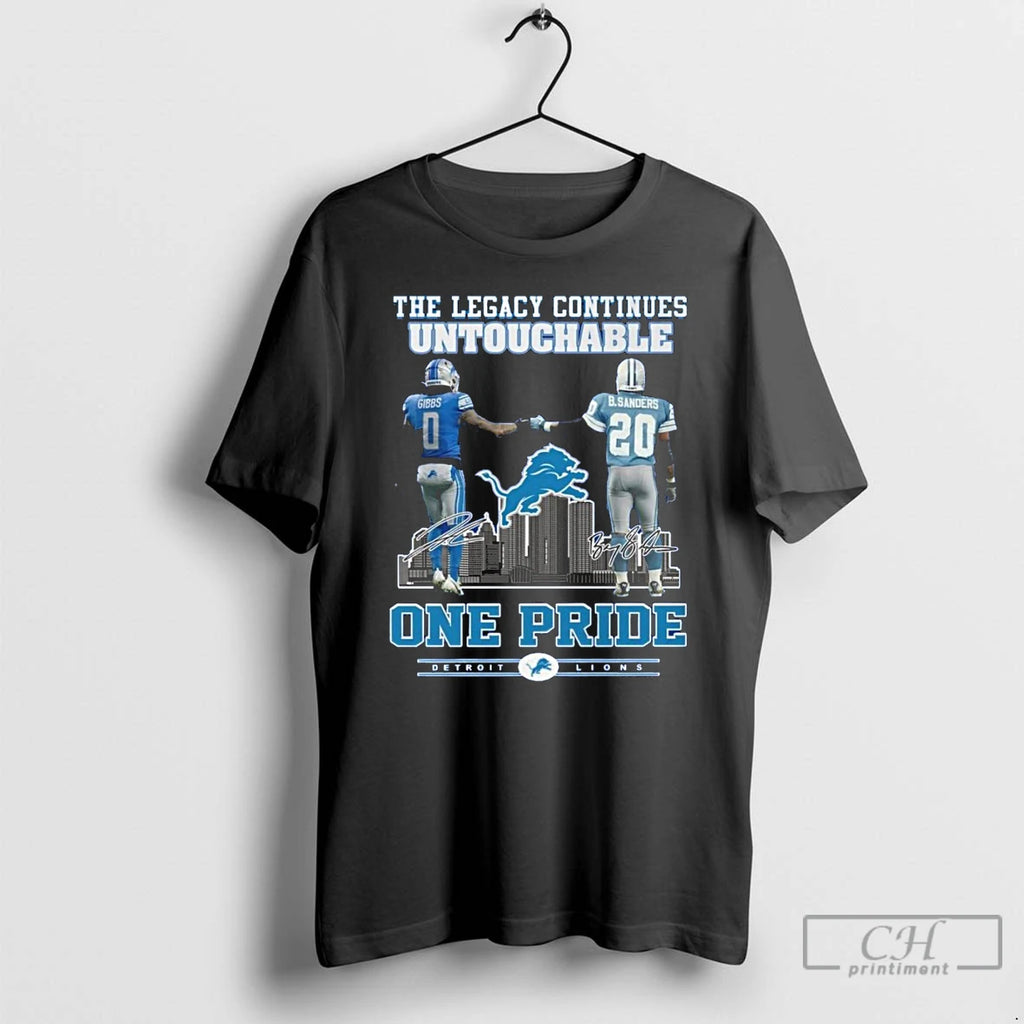 Classic Detroit Lions One Pride The Legacy Continues Untouchable 2025 T-Shirts, Hoodie, Sweatshirt | AU01DripNestTees.com
