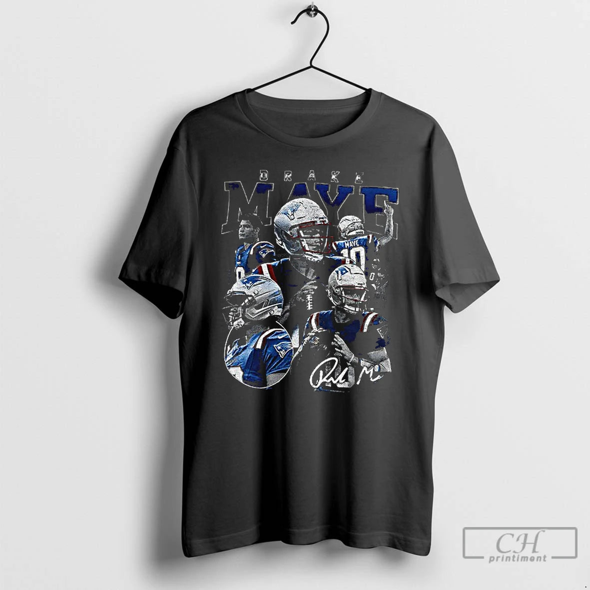 Classic Drake Maye Signature Unique Graphic T-Shirts, Hoodie, Sweatshirt | AU01DripNestTees.com