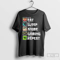 Classic Eat Sleep Anime Gaming Repeat Gamer T-Shirts, Hoodie, Sweatshirt | AU01DripNestTees.com