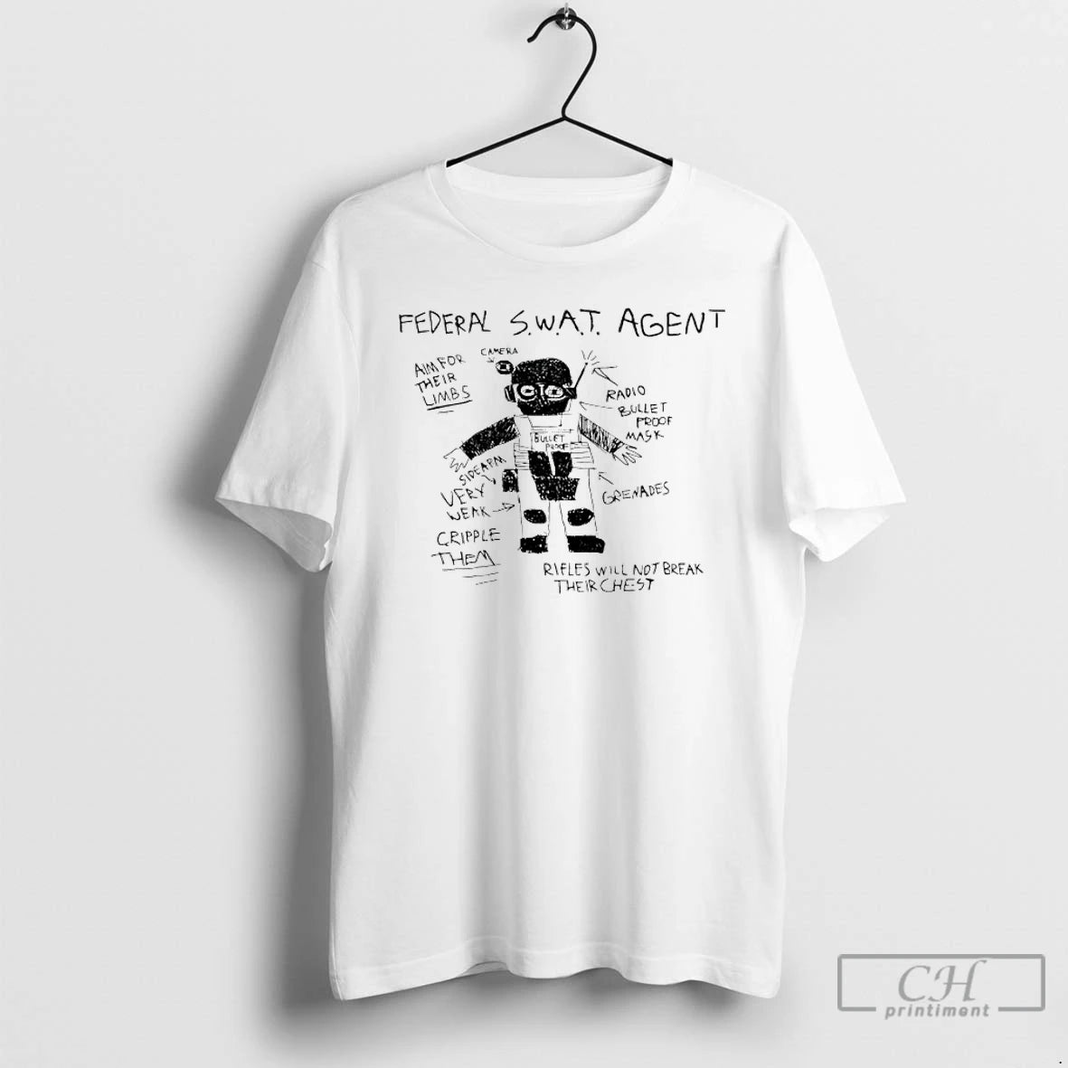 Classic Federal Swat Agent Aim For Their Limbs T-Shirts, Hoodie, Sweatshirt | AU01DripNestTees.com