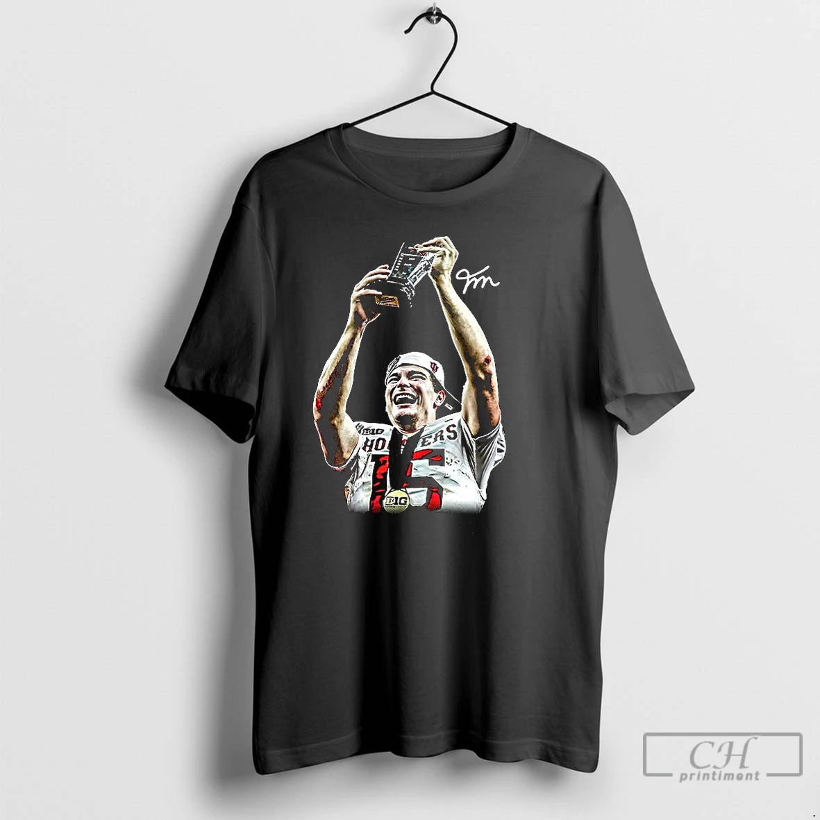 Classic Fernando Mendoza Hoosiers Indiana Football Mvp Trophy Signature T-Shirts, Hoodie, Sweatshirt | AU01DripNestTees.com