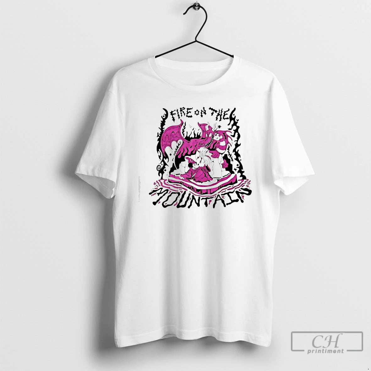 Classic Fire On The Mountain Wizard And Dragon Graphic T-Shirts, Hoodie, Sweatshirt | AU01DripNestTees.com