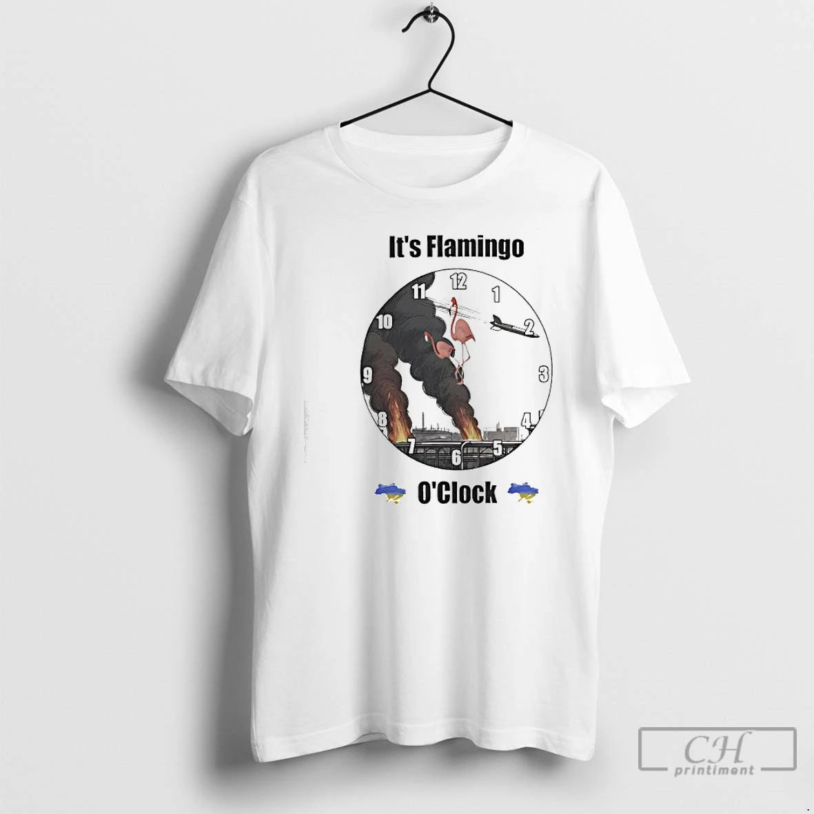 Classic Flamingo Oclock Graphic T-Shirts, Hoodie, Sweatshirt | AU01DripNestTees.com