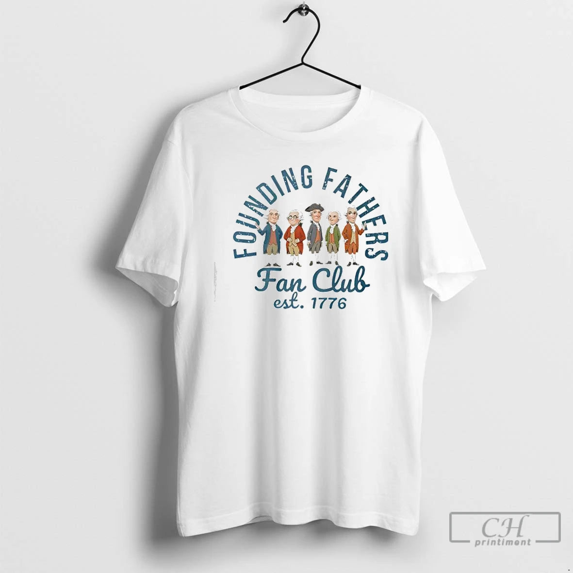 Classic Founding Fathers Fan Club Est 1776 T-Shirts, Hoodie, Sweatshirt | AU01DripNestTees.com