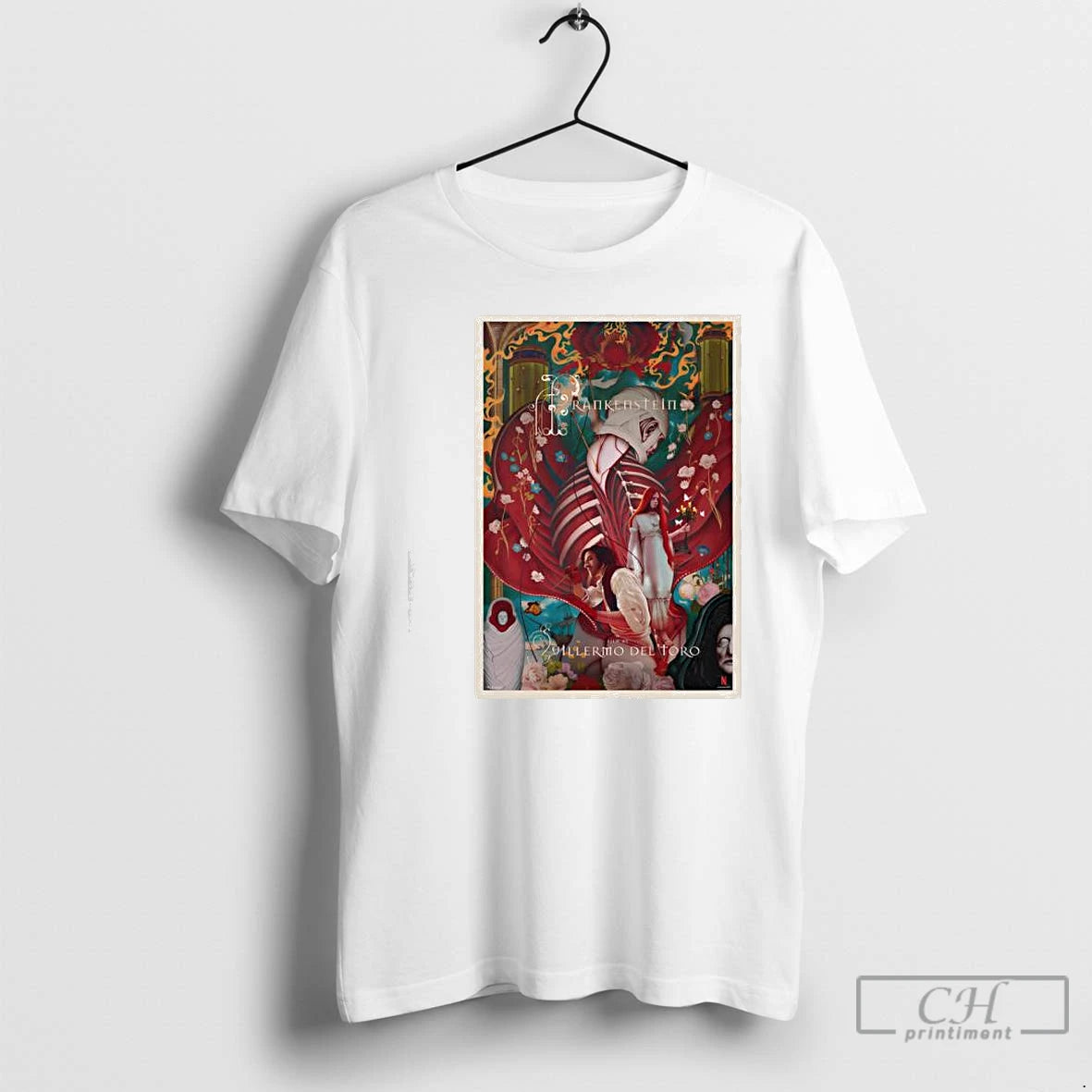 Classic Frankenstein X James Jean Framed T-Shirts, Hoodie, Sweatshirt | AU01DripNestTees.com