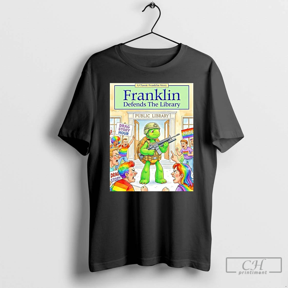 Classic Franklin Defends The Library T-Shirts, Hoodie, Sweatshirt | AU01DripNestTees.com