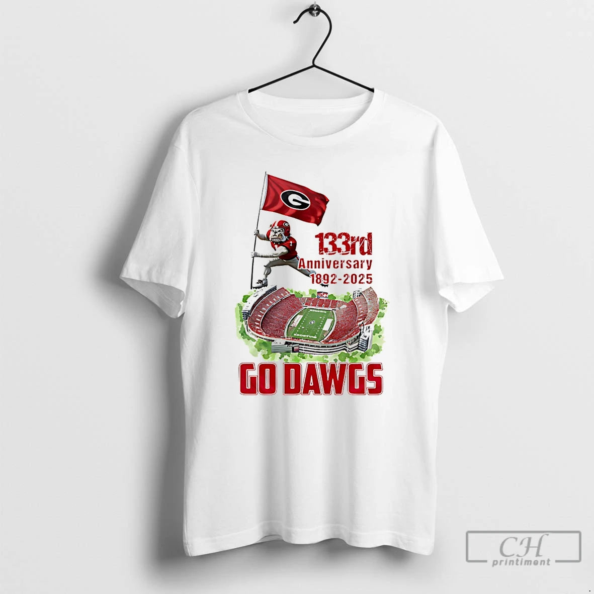 Classic Georgia Bulldogs 133rd Anniversary 1892 2025 Go Dawgs Mascot T-Shirts, Hoodie, Sweatshirt | AU01DripNestTees.com
