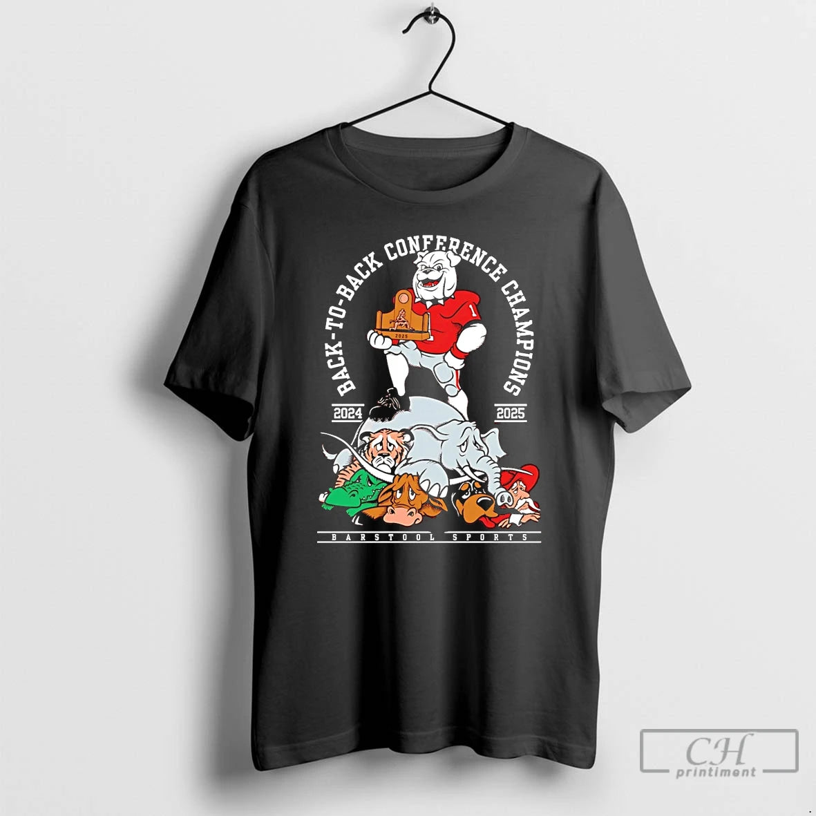 Classic Georgia Bulldogs Back To Back 2024 2025 Conference Champions T-Shirts, Hoodie, Sweatshirt | AU01DripNestTees.com